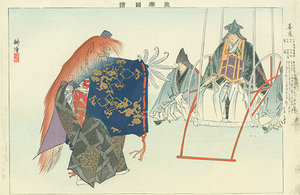 能楽図絵 善界／耕漁