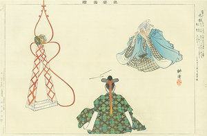 能楽図絵 天鼓／耕漁