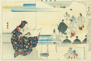 能楽図絵 花筐／耕漁