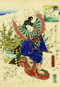源氏物語　胡蝶／三代豊国画