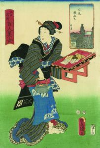 目黒滝泉寺／三代豊国