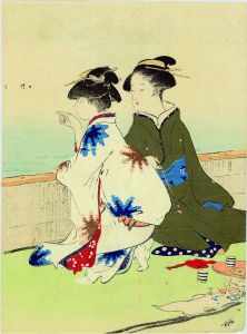 潮干狩／鏑木清方