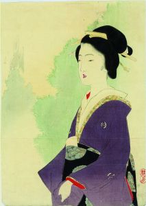 江戸芸者／武内桂舟