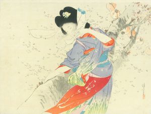 花吹雪／鏑木清方