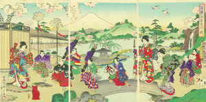 華族令息春駒ノ遊／三代国貞