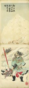 豹子頭林冲於山神廟前殺陸虞候／芳年