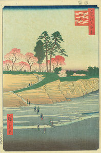 名所江戸百景 品川御殿やま／広重