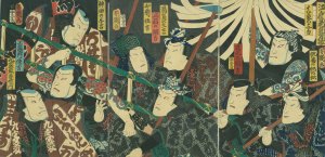 江戸の花気男揃／芳幾