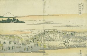 江戸八景 日本橋晴嵐／豊広