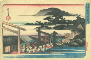 東都名所 芝神明境内／広重